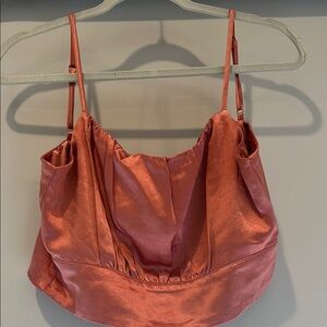Satin Rust Camisole Top